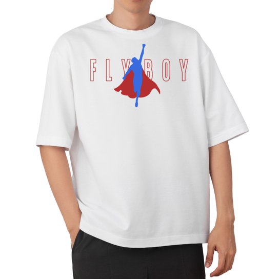 Camiseta Jovem Nerd Flyboy Oversized Masculina