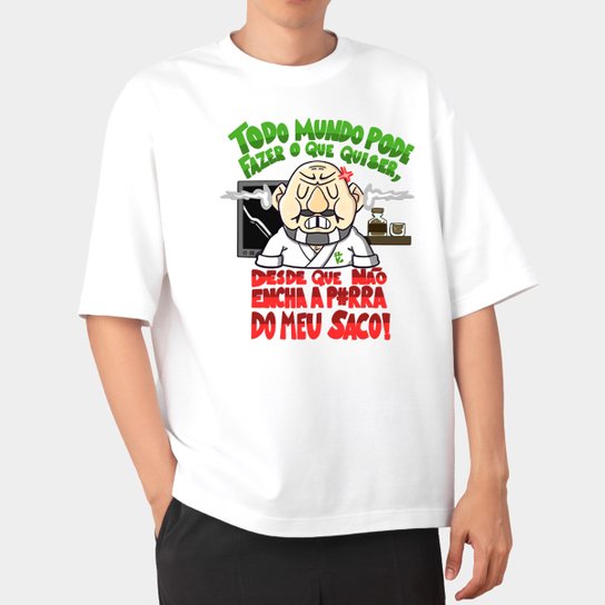 Camiseta Jovem Nerd Frase Sr. K Oversized Masculina