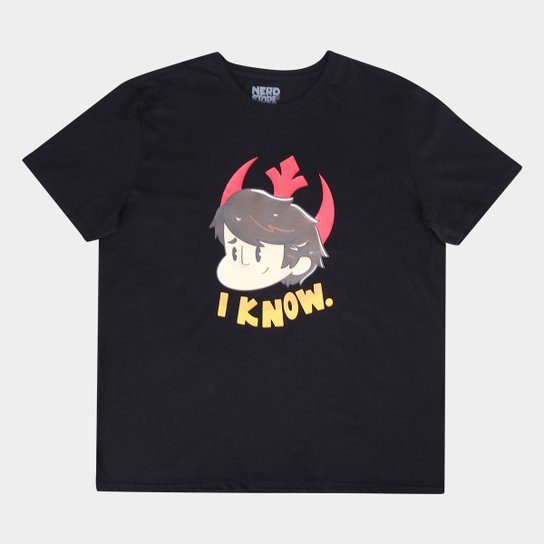 Camiseta Jovem Nerd Jovem Nerd Know Oversized Masculina