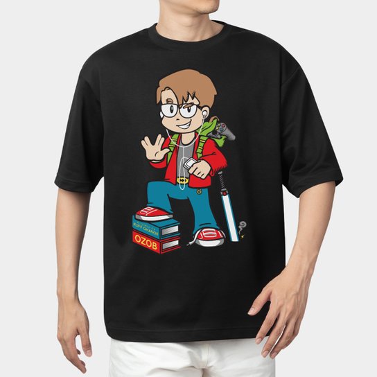 Camiseta Jovem Nerd Nerdinho Oversized Masculina