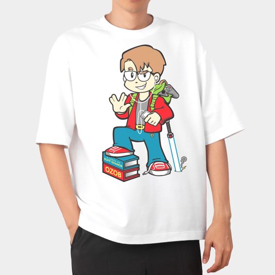 Camiseta Jovem Nerd Nerdinho Oversized Masculina
