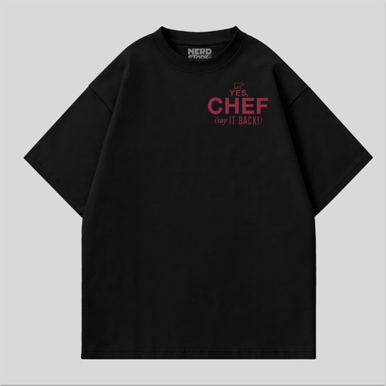 Camiseta Jovem Nerd Yes, Chef Oversized