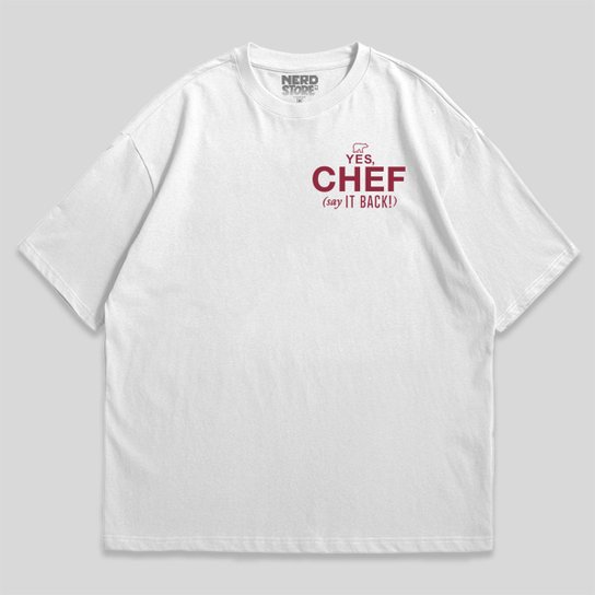Camiseta Jovem Nerd Yes, Chef Oversized