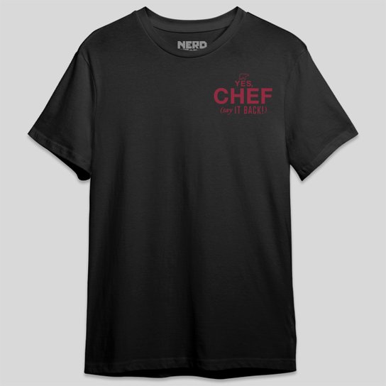 Camiseta Jovem Nerd Yes Chef