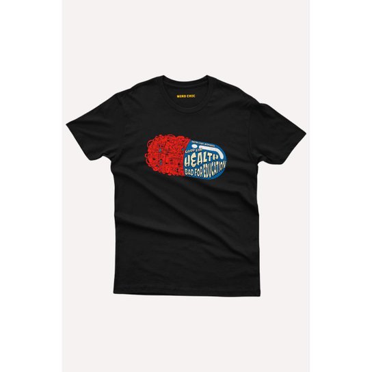 Camiseta Nerd Chic Akira Good For Health Bad For Education