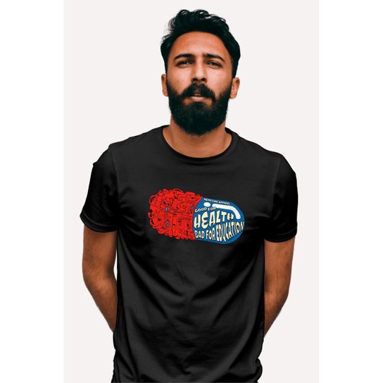 Camiseta Nerd Chic Akira Good For Health Bad For Education