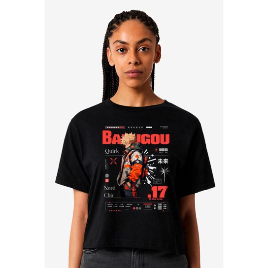 Camiseta Nerd Chic Bakugou - My Hero Academia