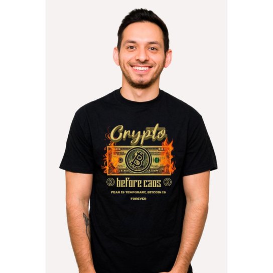 Camiseta Nerd Chic Bitcoin Crypto Before Caos