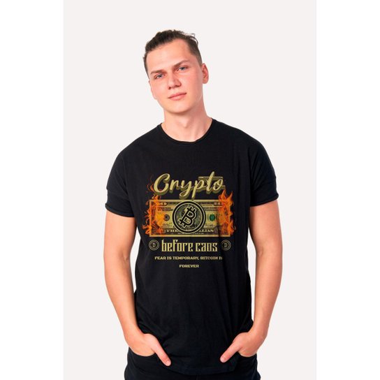 Camiseta Nerd Chic Bitcoin Crypto Before Caos