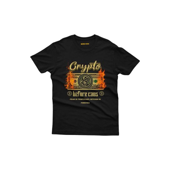 Camiseta Nerd Chic Bitcoin Crypto Before Caos