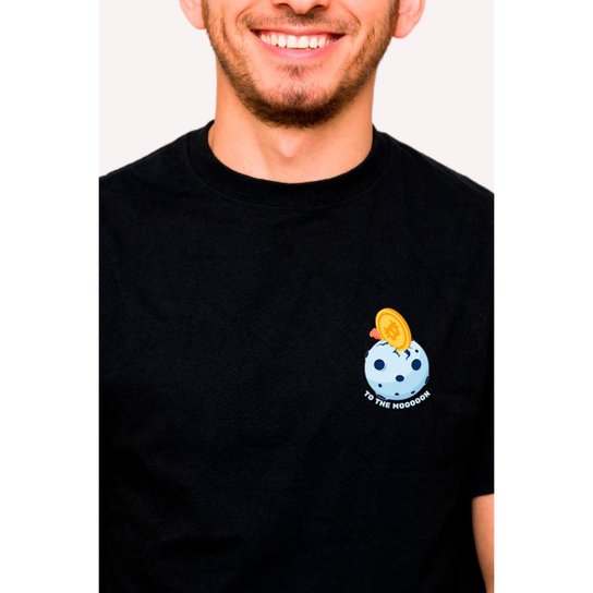 Camiseta Nerd Chic Bitcoin To The Moon