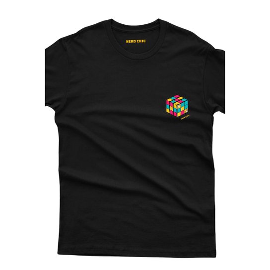 Camiseta Nerd Chic Cubo De Rubik
