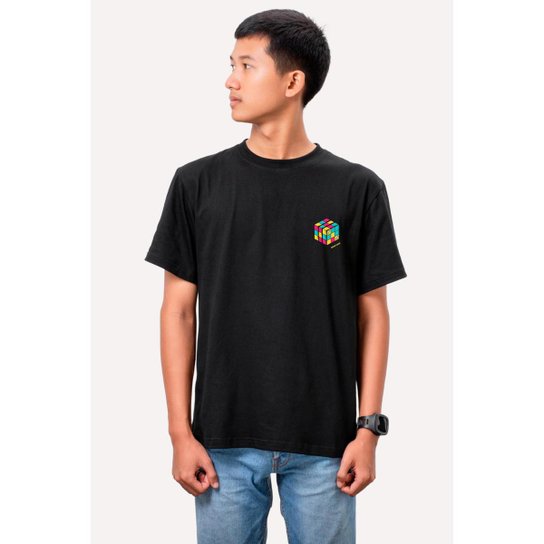 Camiseta Nerd Chic Cubo De Rubik