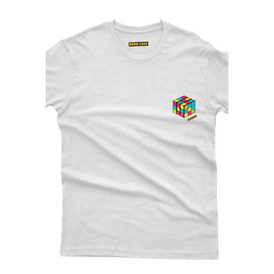 Camiseta Nerd Chic Cubo De Rubik