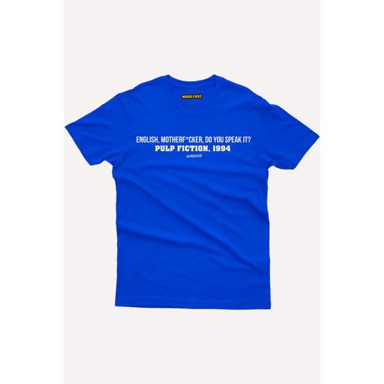Camiseta Nerd Chic English M.. Do you Speek it? Pulp Fiction Nerd