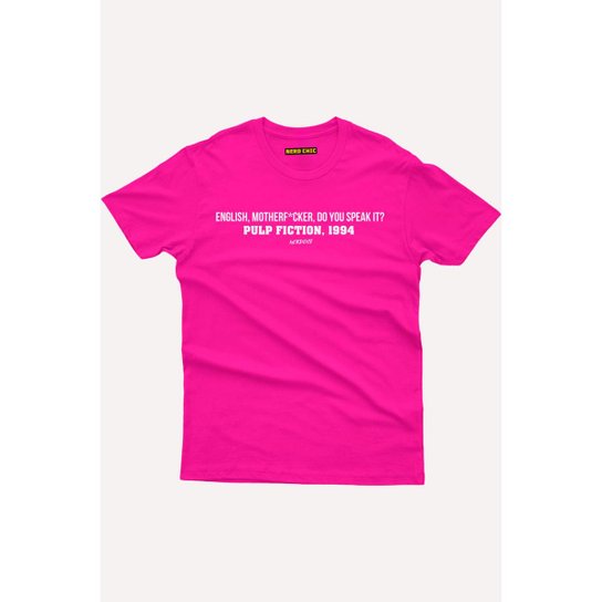Camiseta Nerd Chic English M.. Do you Speek it? Pulp Fiction Nerd