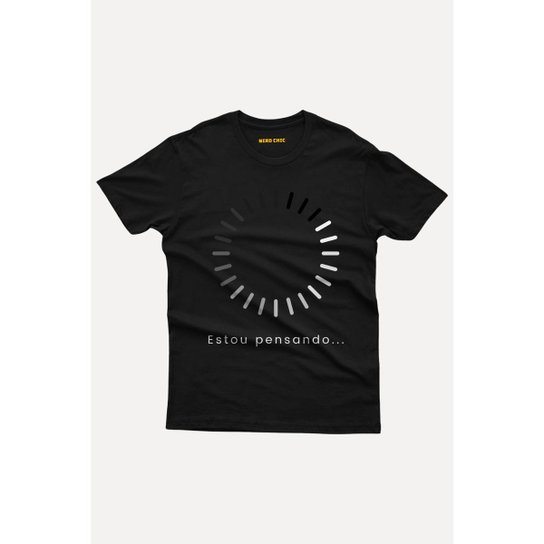 Camiseta Nerd Chic estou pensando.