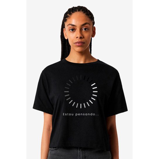 Camiseta Nerd Chic estou pensando.