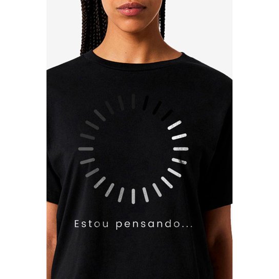 Camiseta Nerd Chic estou pensando.