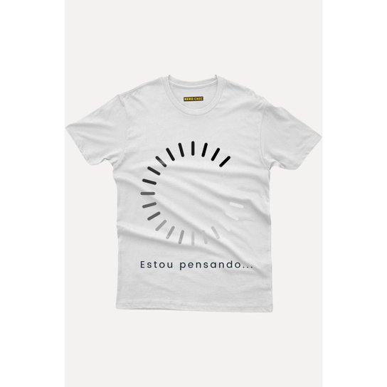 Camiseta Nerd Chic estou pensando.