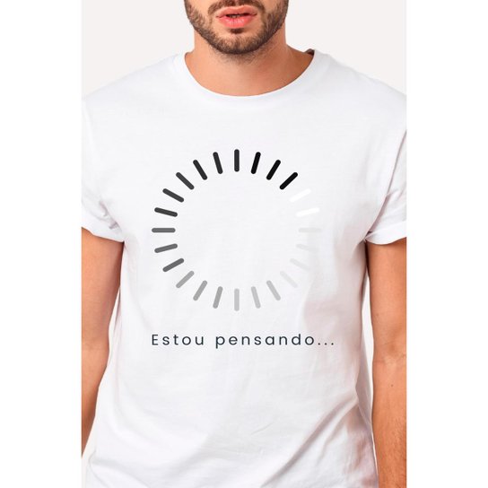 Camiseta Nerd Chic estou pensando.
