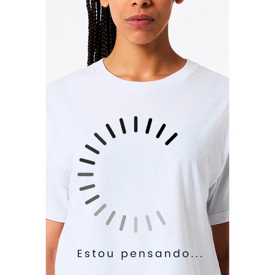Camiseta Nerd Chic estou pensando.