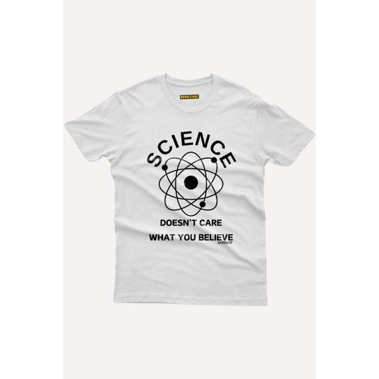 Camiseta Nerd Chic Fatos Importam, Crenças Não