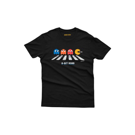 Camiseta Nerd Chic Game Pac-Man 8-Bit Road Retro
