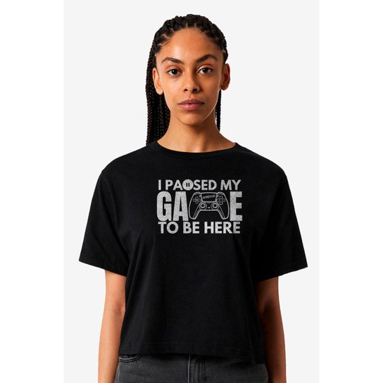 Camiseta Nerd Chic Gamer I paused my game to be here
