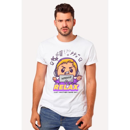 Camiseta Nerd Chic Gamer Relax Danger By Loja Geek e Nerd
