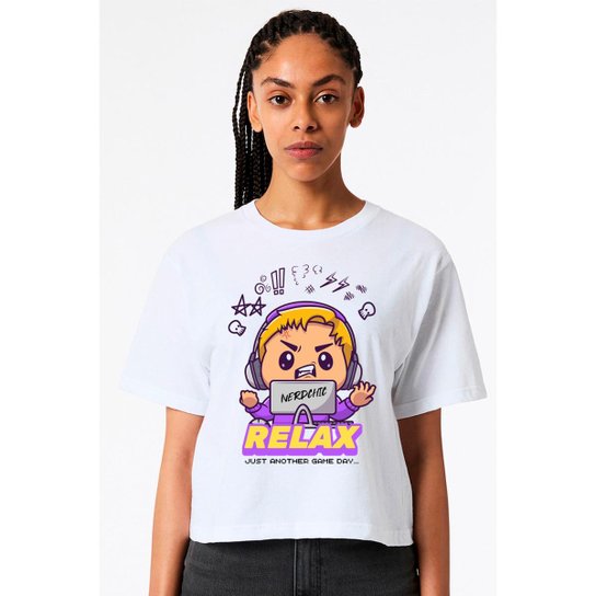 Camiseta Nerd Chic Gamer Relax Danger By Loja Geek e Nerd