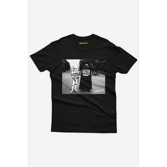 Camiseta Nerd Chic Geek - Free Hugs Vader by Moda Geek