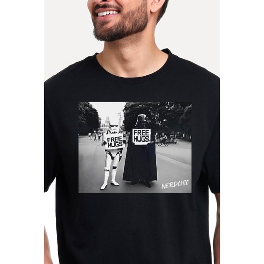 Camiseta Nerd Chic Geek - Free Hugs Vader by Moda Geek