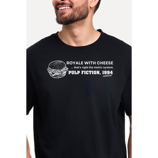 Camiseta Nerd Chic Geek Royale With Cheese Pulp Fiction By