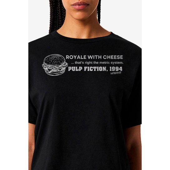 Camiseta Nerd Chic Geek Royale With Cheese Pulp Fiction By