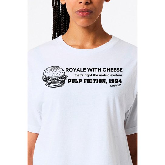 Camiseta Nerd Chic Geek Royale With Cheese Pulp Fiction By