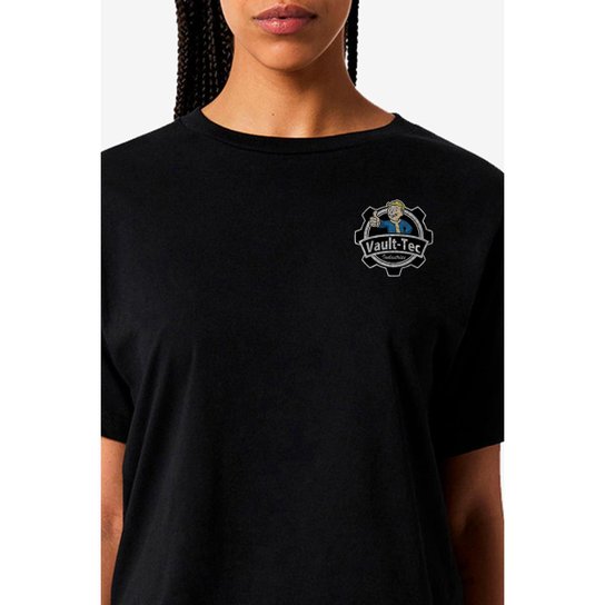 Camiseta Nerd Chic Geek Vault-Tec Industries Pocket by