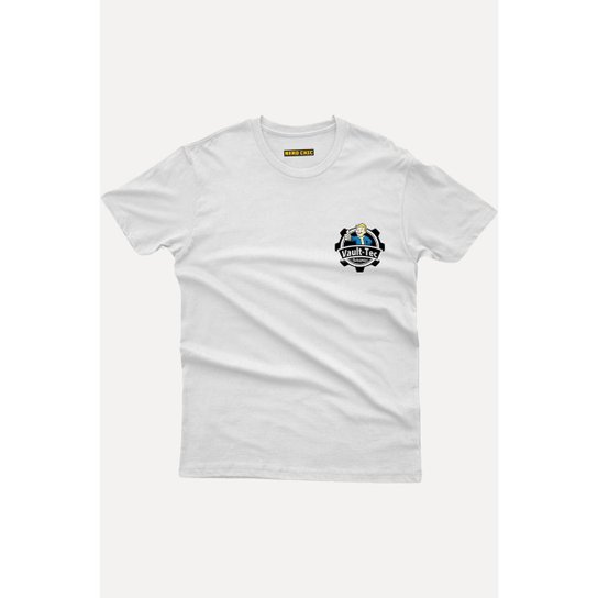 Camiseta Nerd Chic Geek Vault-Tec Industries Pocket by