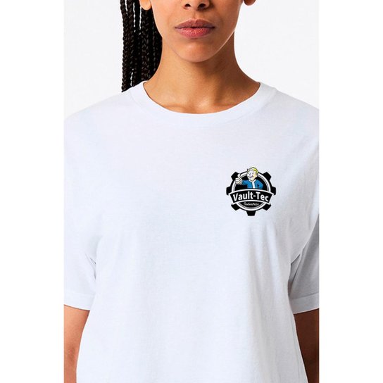 Camiseta Nerd Chic Geek Vault-Tec Industries Pocket by
