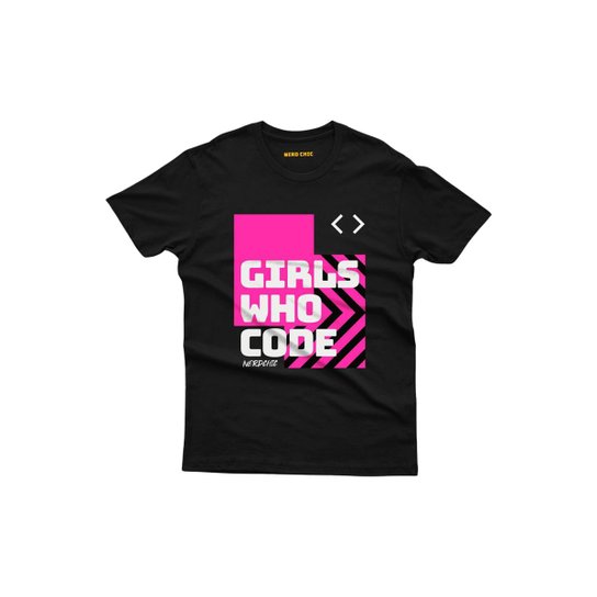 Camiseta Nerd Chic Girls Who Code