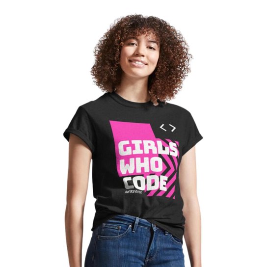 Camiseta Nerd Chic Girls Who Code