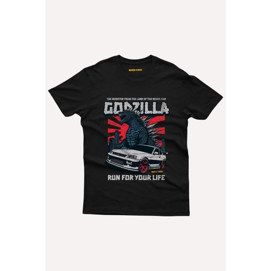 Camiseta Nerd Chic Godzilla, O Rei Dos Monstros