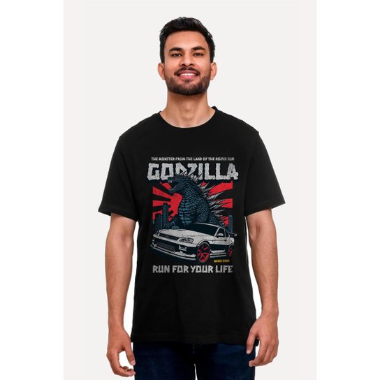 Camiseta Nerd Chic Godzilla, O Rei Dos Monstros