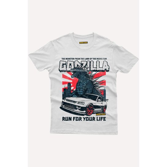 Camiseta Nerd Chic Godzilla, O Rei Dos Monstros
