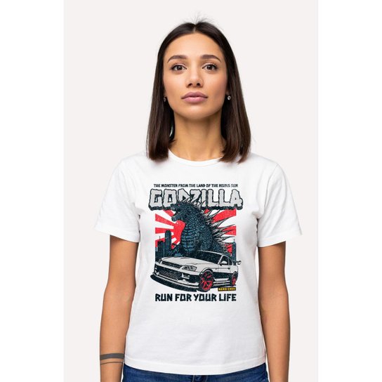 Camiseta Nerd Chic Godzilla, O Rei Dos Monstros