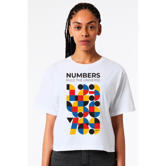 Camiseta Nerd Chic Nerd Matemática Numbers Rule the Universe