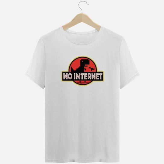 Camiseta Nerd Chic Not Internet Jurássico