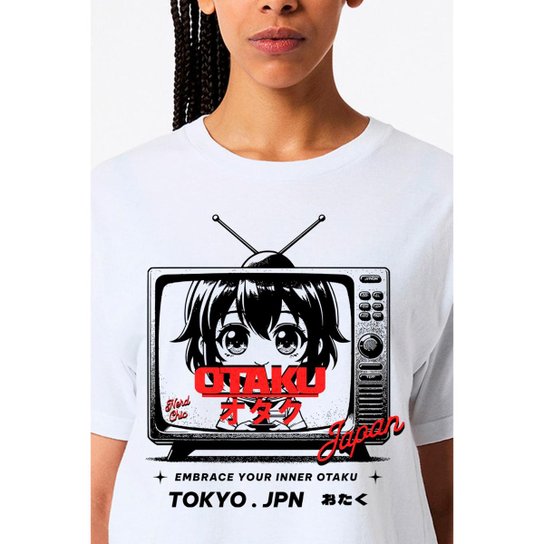Camiseta Nerd Chic Otaku Anime e Kawaii camiseta Geek e Nerd