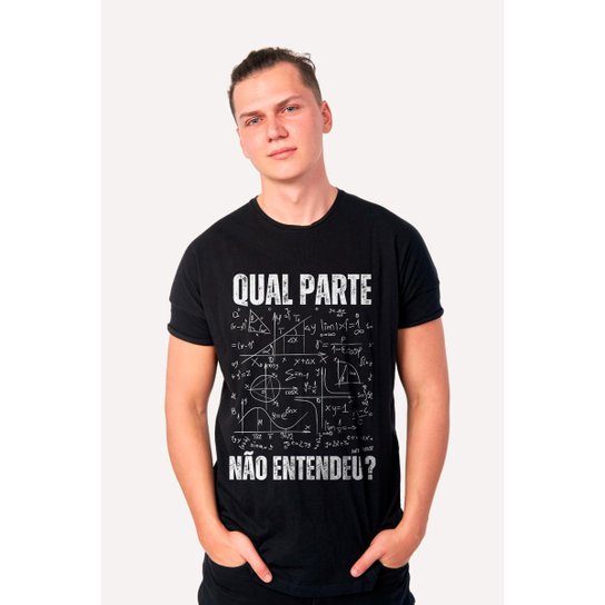 Camiseta Nerd Chic Qual Parte Não Entendeu