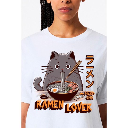 Camiseta Nerd Chic Ramen Lover - Moda Kawaii Geek e Nerd Estilo Japão